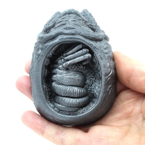 Cutaway Alien Xenomorph Egg FRIDGE MAGNET STEEL FINISH